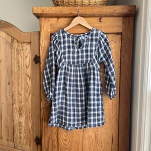 Old Navy | Navy and White Plaid Dress
